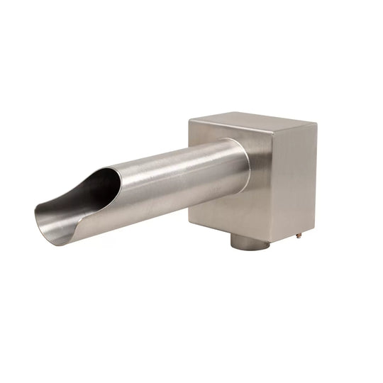 Cannon Scupper handmade metal scupper – outdoor pool waterfall spout