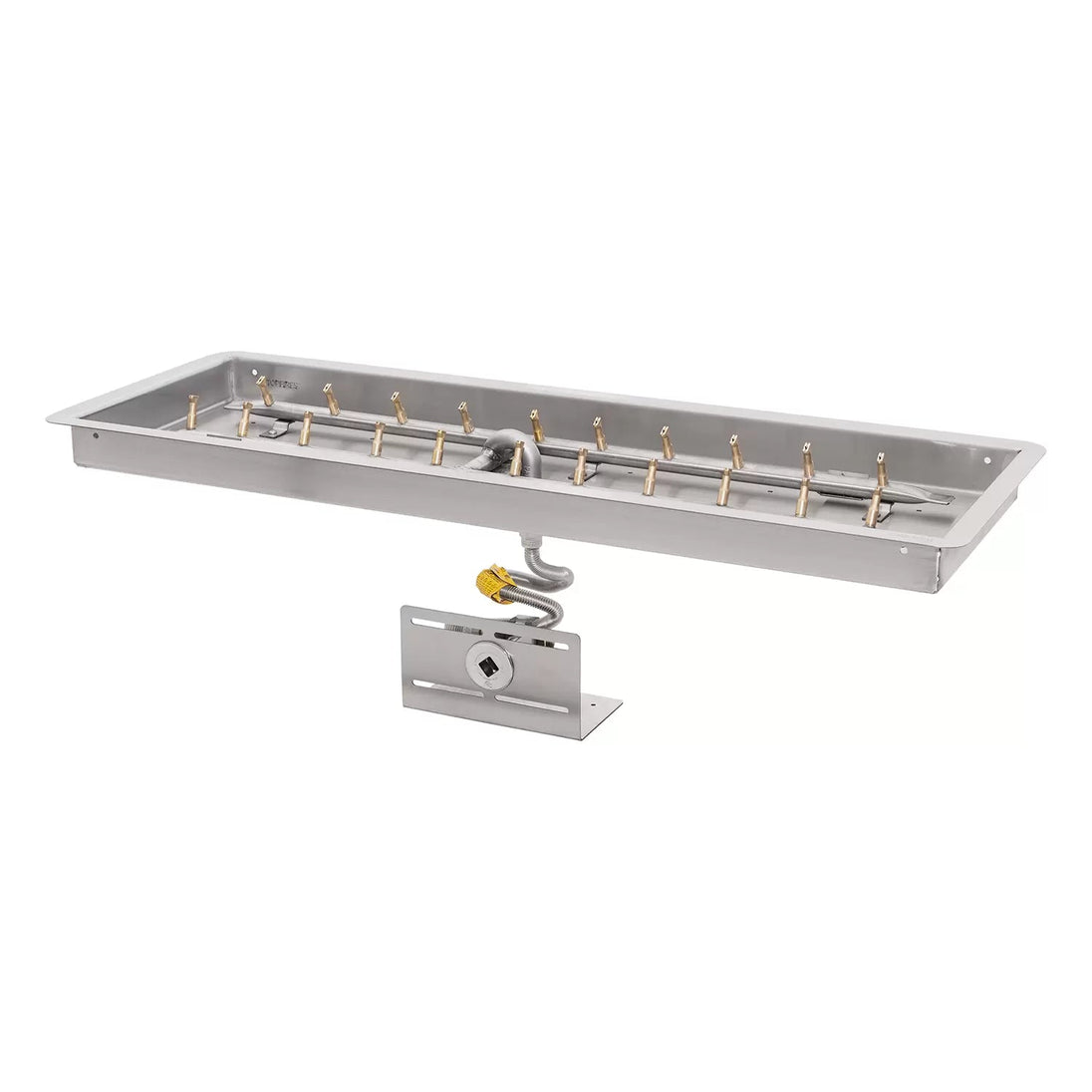 The Outdoor Plus stainless steel rectangular fire pit burner pan 48 inch
