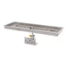 The Outdoor Plus stainless steel rectangular fire pit burner pan 48 inch