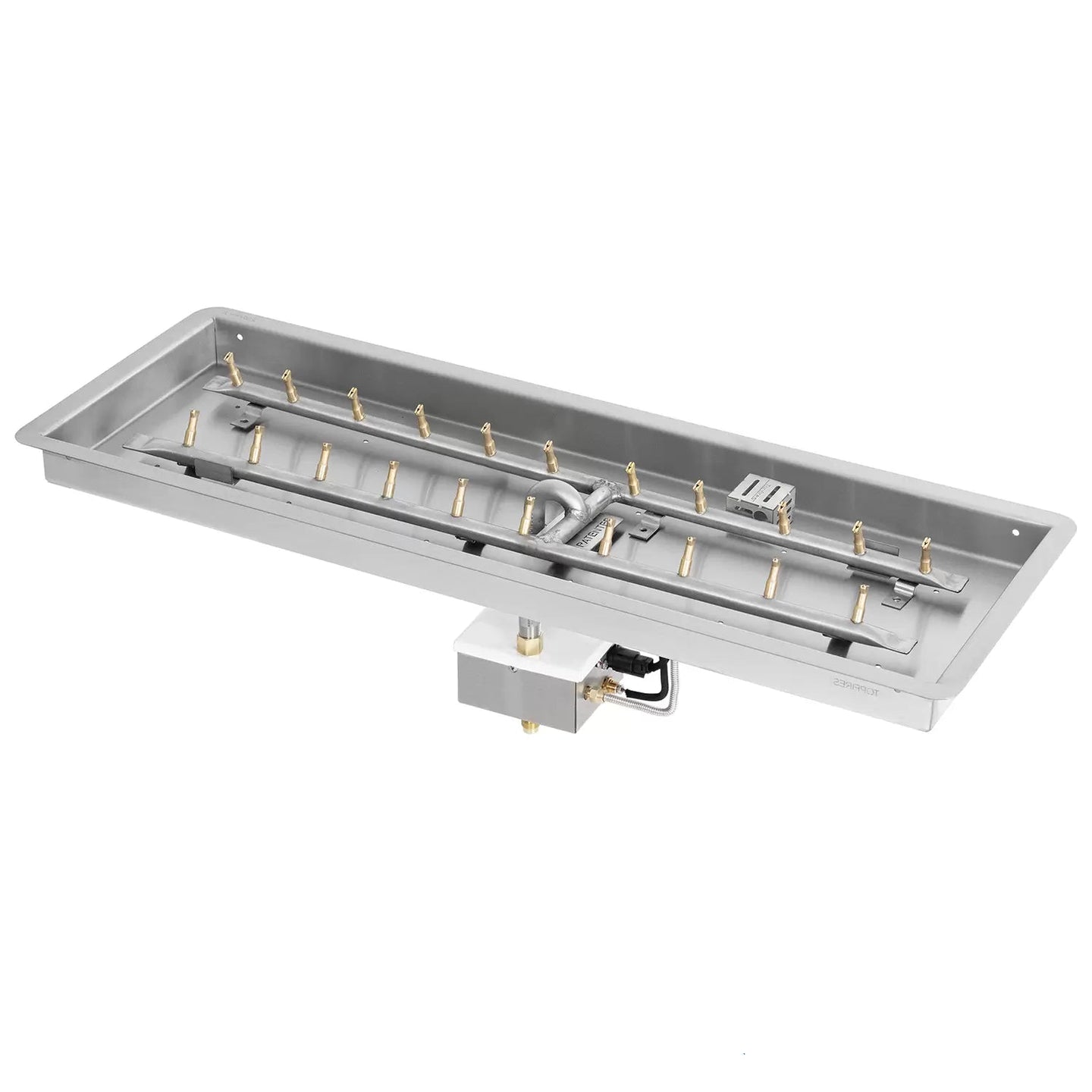Rectangular Drop-In fire pit burner kit propane or natural gas