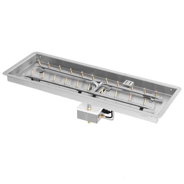Rectangular Drop-In fire pit burner kit propane or natural gas