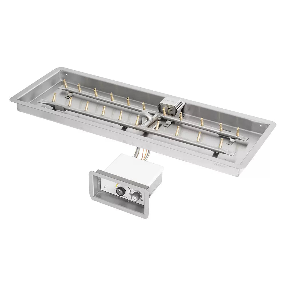 Outdoor fire table insert SS H bullet burner for patio fire pit