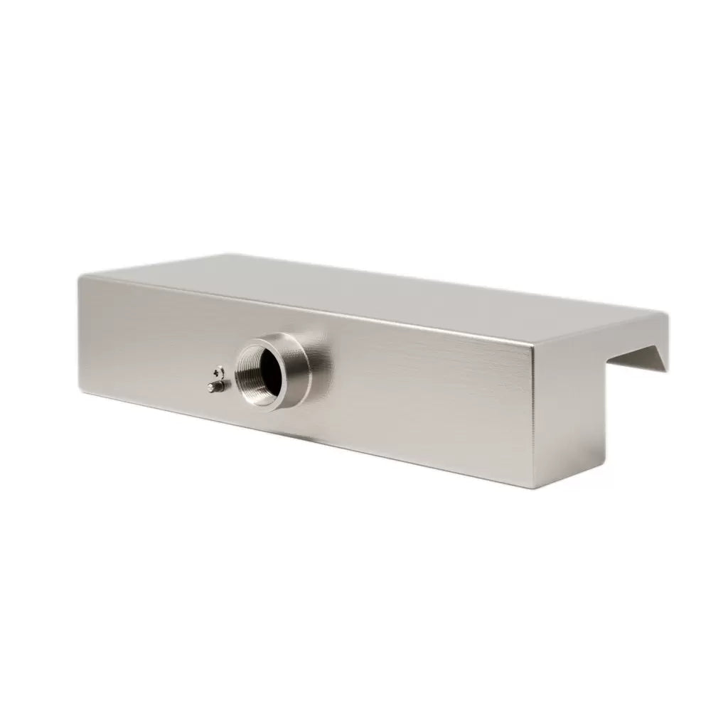 Smooth Flow Scupper brushed stainless steel finish