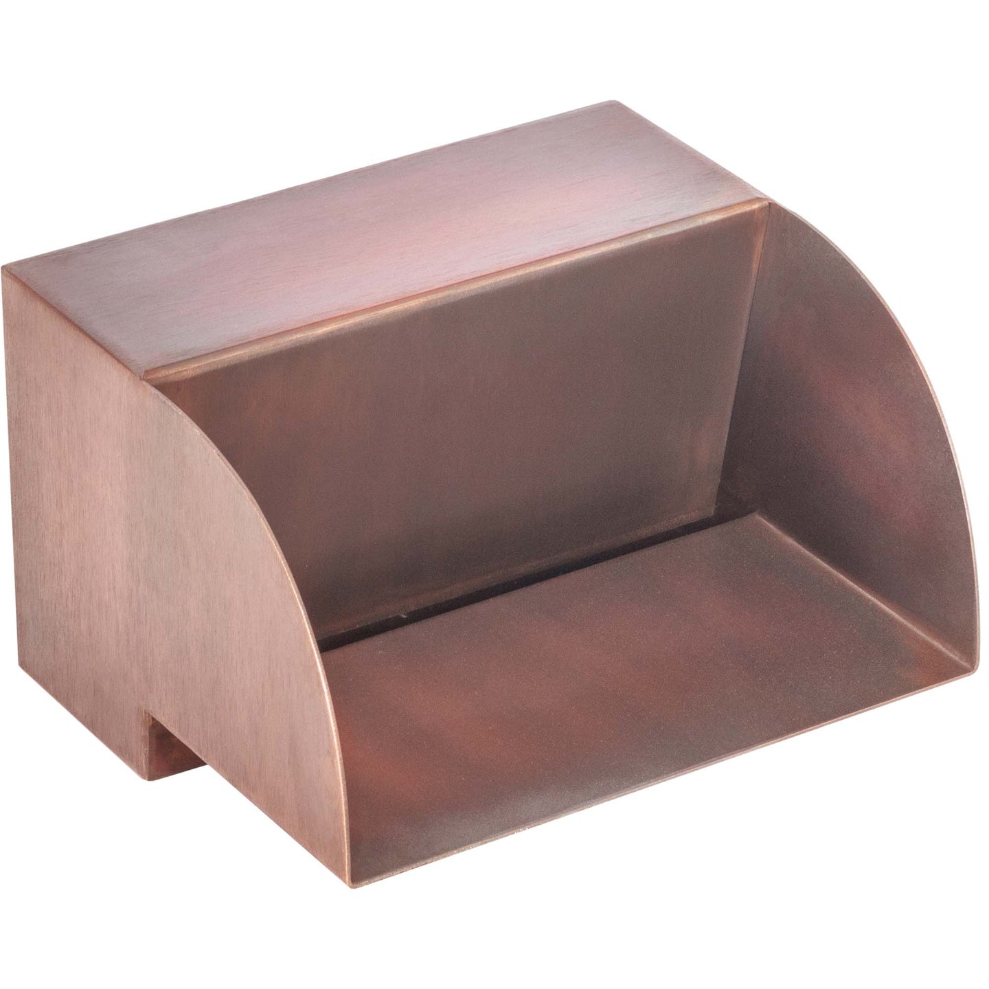Smooth Flow Radius Scupper 48 inch copper – outdoor pool waterfall scupper