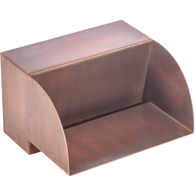 Smooth Flow Radius Scupper 48 inch copper – outdoor pool waterfall scupper