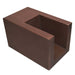 U Shaped Scupper 12 inch copper – outdoor pool waterfall scupper